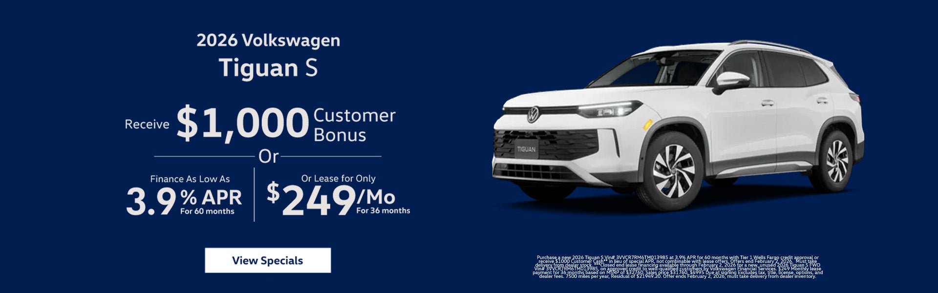 2026 Tiguan S